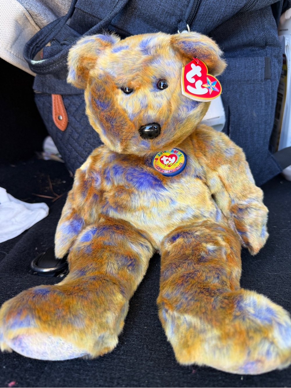 Ty Beanie Buddies Clubby III 2000 Official Club Bear MWMT